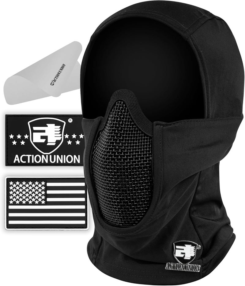 ACTIONUNION Tactical Airsoft Balaclava Mesh Mask Set - Image 1